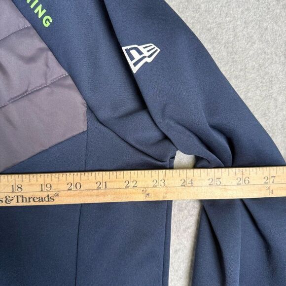 NFL Team Apparel Womens XL Seattle Seahawks Puffer Jacket Blue Green Zip Front - Picture 4 of 9